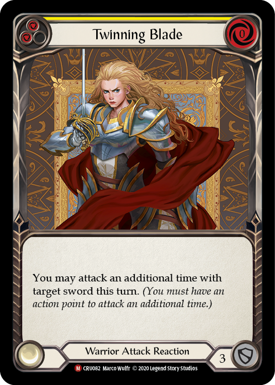 Twinning Blade [CRU082] (Crucible of War)  1st Edition Normal | Good Games Morley