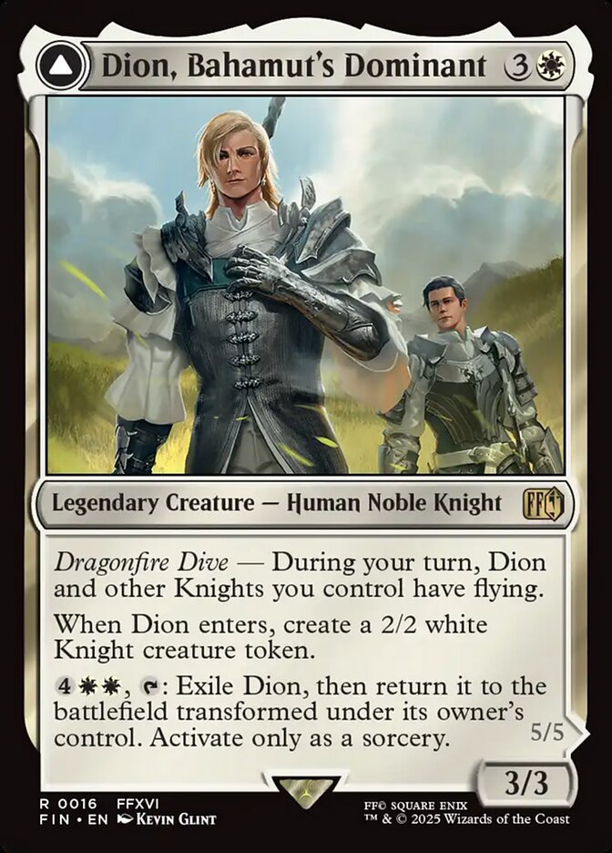 Dion, Bahamut's Dominant // Bahamut, Warden of Light 16 (FINAL FANTASY)  | Good Games Morley