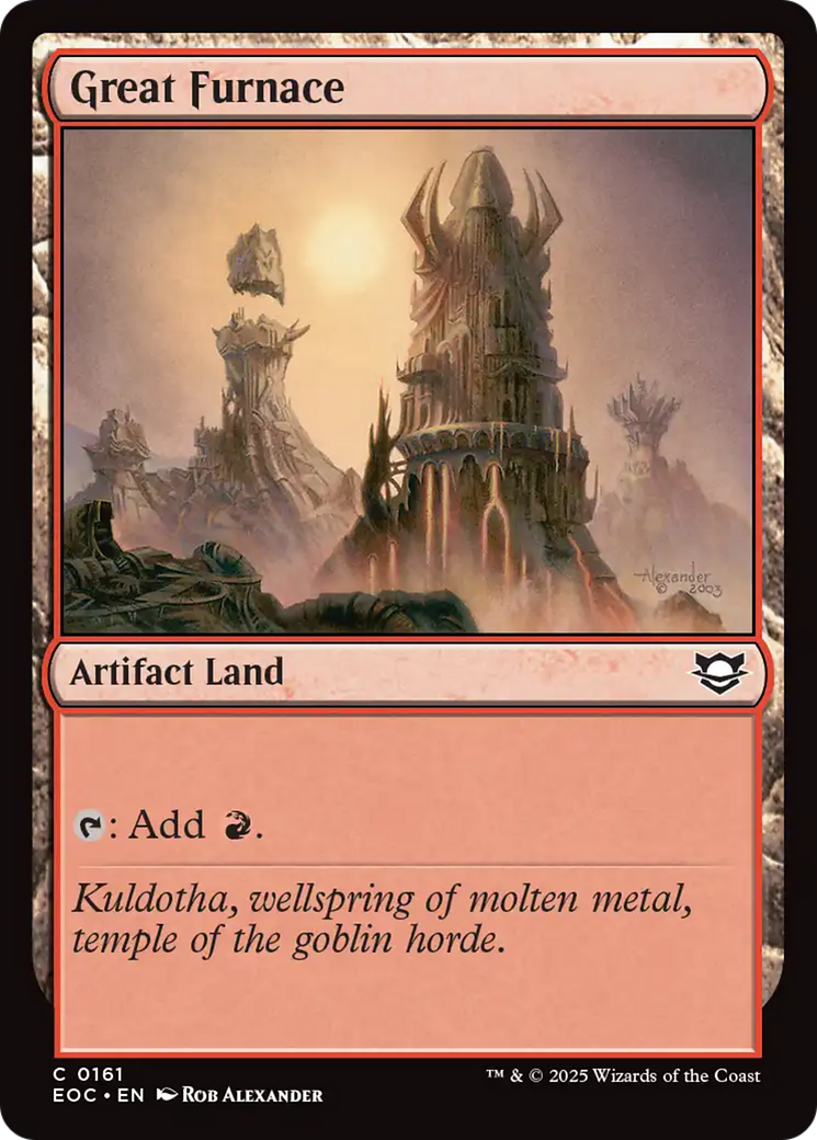 Great Furnace [Edge of Eternities Commander] | Good Games Morley