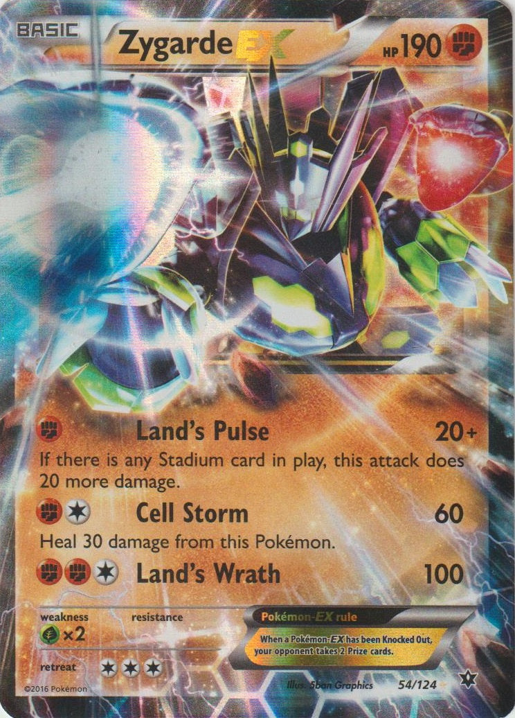 Zygarde EX (054/124) (Jumbo Card) [XY: Fates Collide] | Good Games Morley