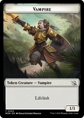 Warrior // Vampire Double-Sided Token [March of the Machine Tokens] | Good Games Morley