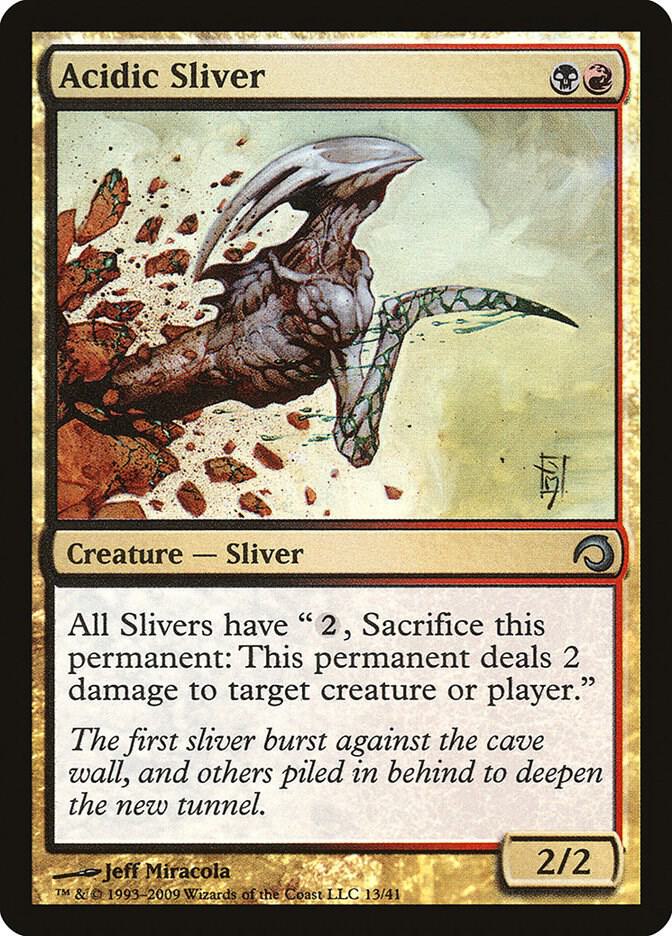 Acidic Sliver 13/41 (Premium Deck Series: Slivers)  - Foil | Good Games Morley