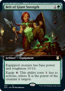 Belt of Giant Strength Extended Art 307/62 (Commander: Adventures in the Forgotten Realms)  | Good Games Morley