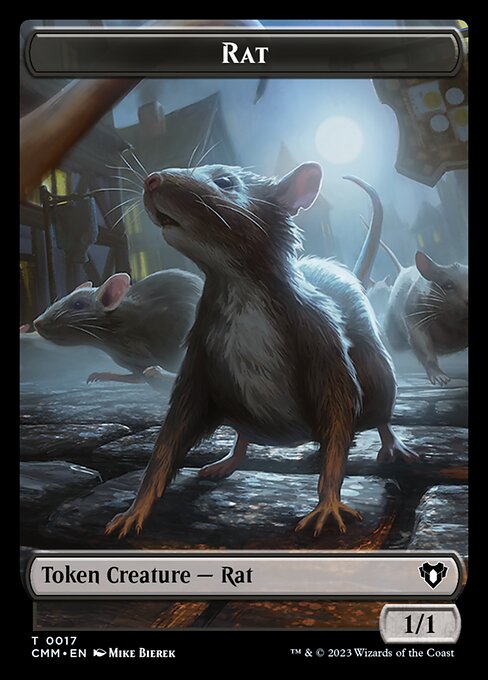 City's Blessing // Rat Double-Sided Token [Commander Masters Tokens] | Good Games Morley