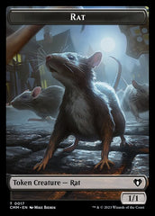 City's Blessing // Rat Double-Sided Token [Commander Masters Tokens] | Good Games Morley