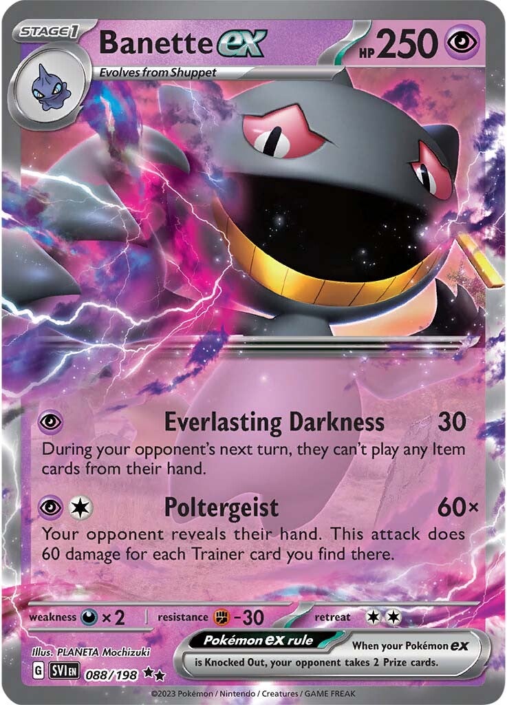 Banette ex (088/198) [Scarlet & Violet: Base Set] | Good Games Morley