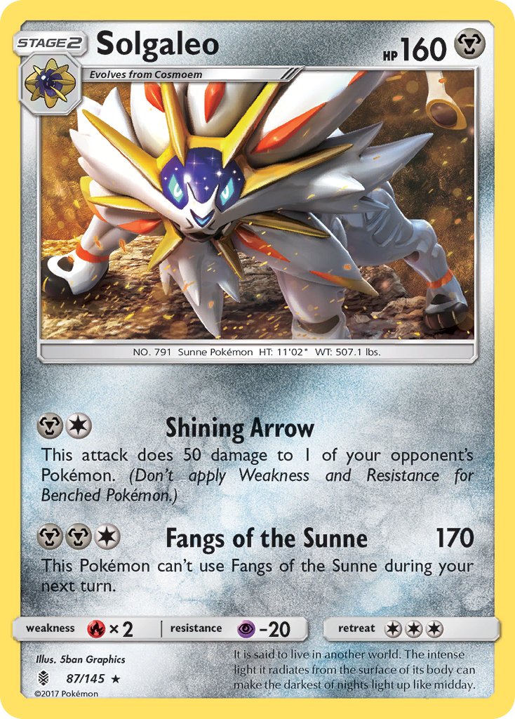 Solgaleo (87/145) (Theme Deck Exclusive) [Sun & Moon: Guardians Rising] | Good Games Morley
