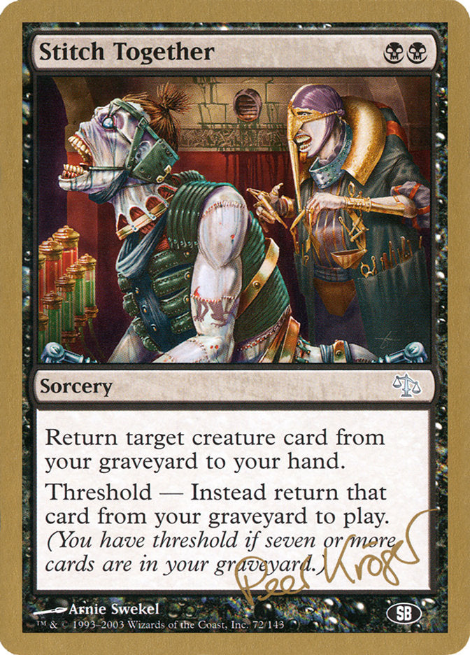 Stitch Together (Peer Kroger) (SB) [World Championship Decks 2003] | Good Games Morley