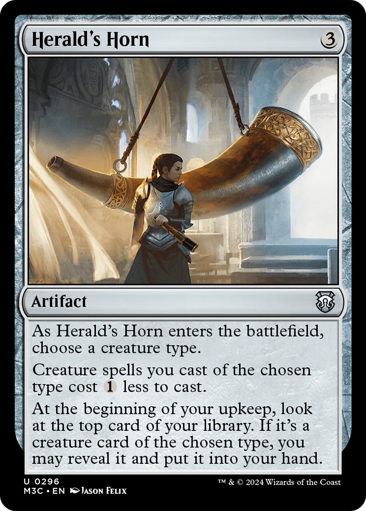 Herald's Horn (Ripple Foil) [Modern Horizons 3 Commander] | Good Games Morley