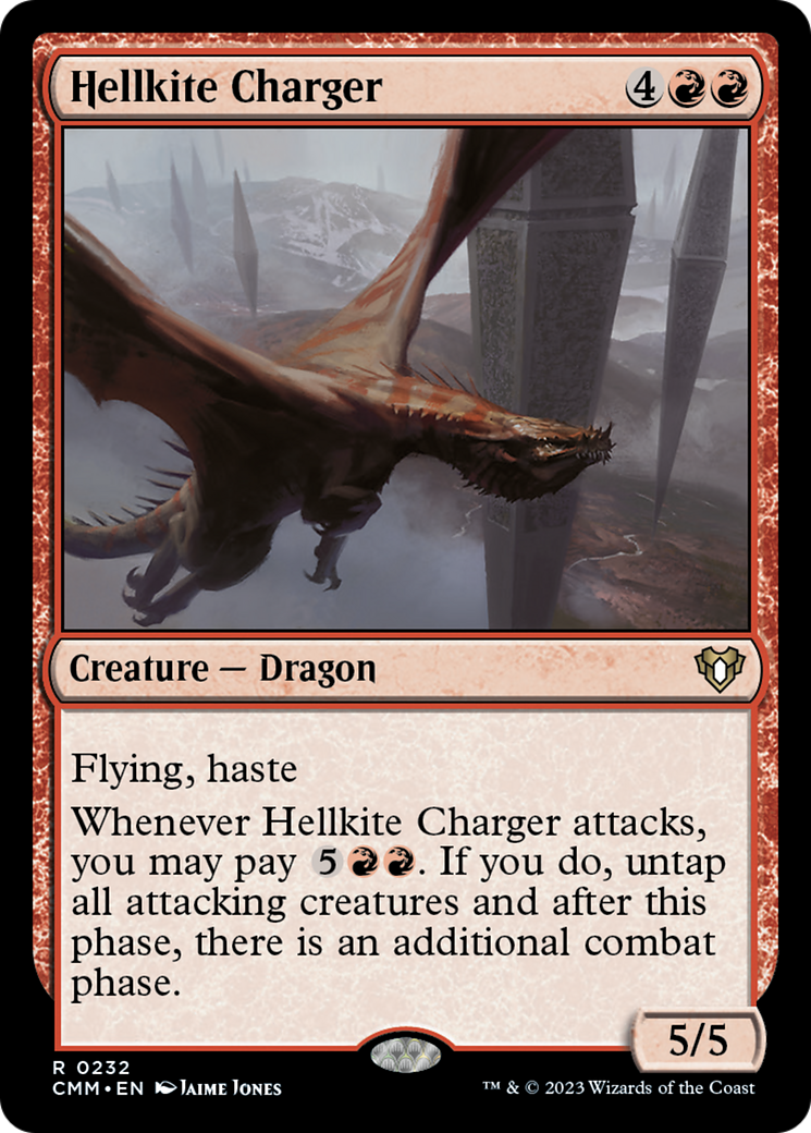 Hellkite Charger (Foil Etched) [Commander Masters] | Good Games Morley