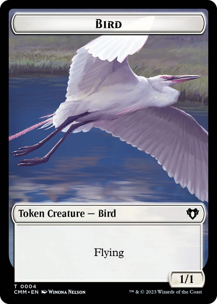 Bird Token [Commander Masters Tokens] | Good Games Morley