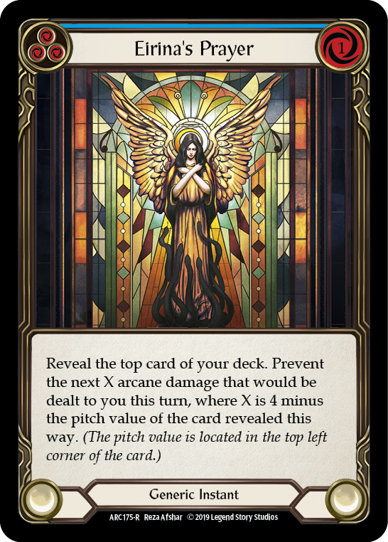 Eirina's Prayer (Blue) [ARC175-R] (Arcane Rising)  1st Edition Normal | Good Games Morley