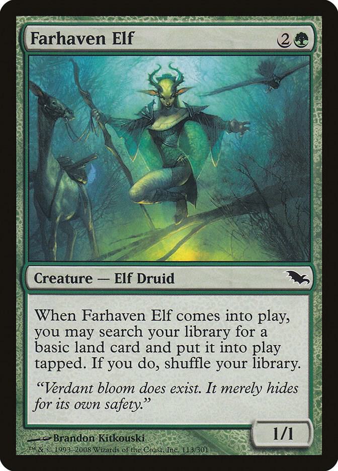 Farhaven Elf 113/301 (Shadowmoor)  - Foil | Good Games Morley