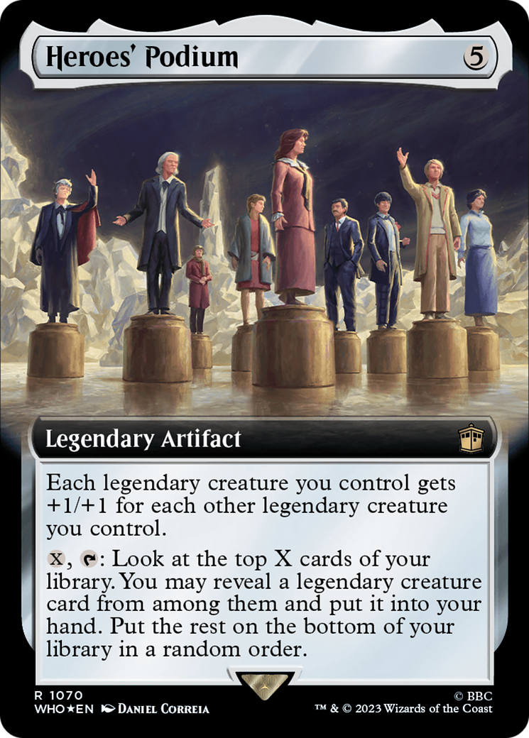 Heroes' Podium (Extended Art) (Surge Foil) [Doctor Who] | Good Games Morley