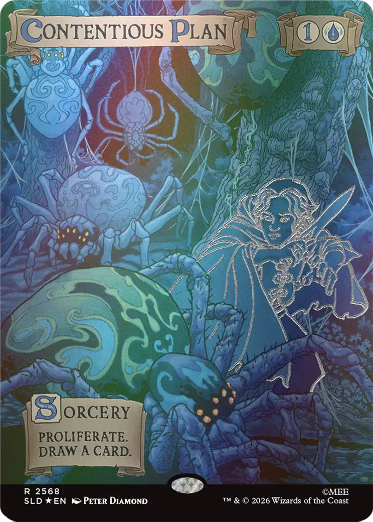 Contentious Plan (Out Of Sight Foil) [Secret Lair Drop Series] | Good Games Morley