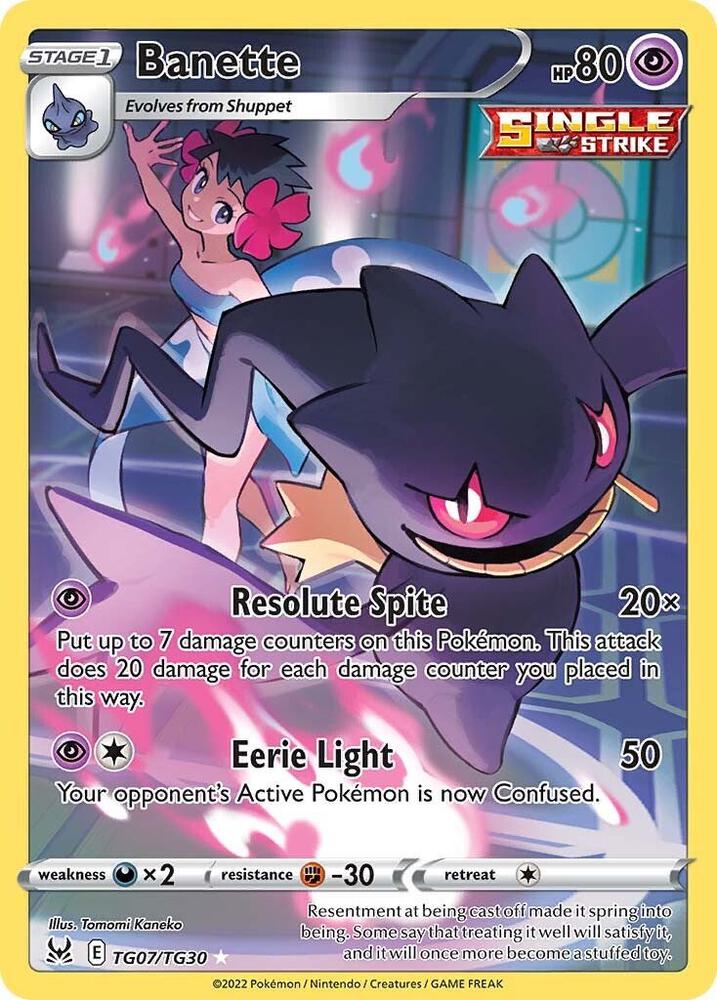 Banette TG07/TG30 (SWSH11: Lost Origin Trainer Gallery)  - Holofoil | Good Games Morley