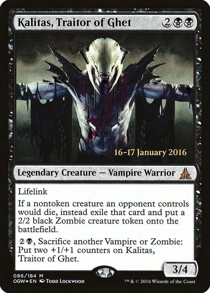 Kalitas Traitor of Ghet 86s/65 (Prerelease Cards)  - Foil | Good Games Morley