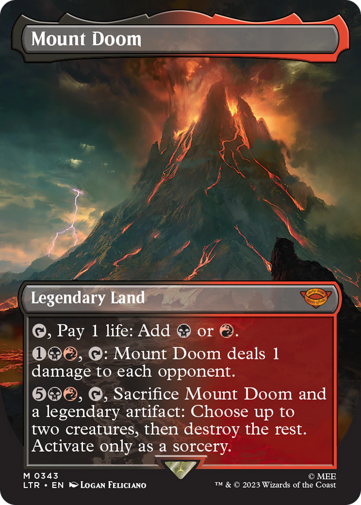 Mount Doom (Borderless Alternate Art) [The Lord of the Rings: Tales of Middle-Earth] | Good Games Morley