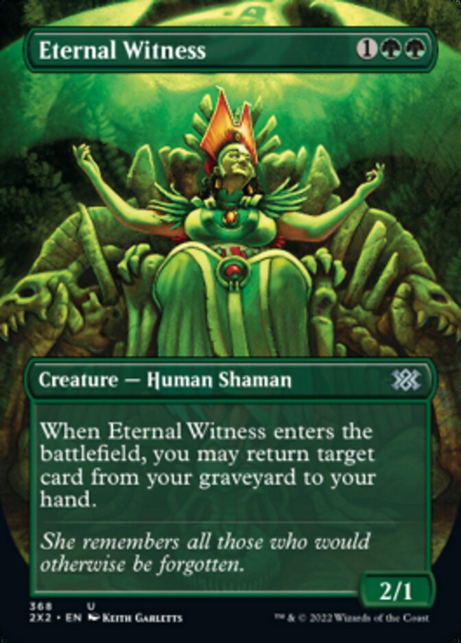 Eternal Witness (Borderless Alternate Art) [Double Masters 2022] | Good Games Morley