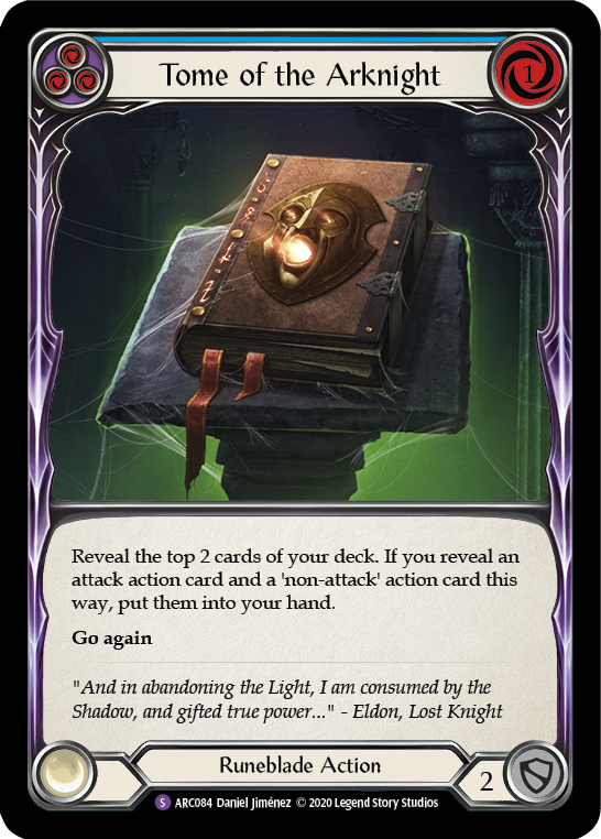 Tome of the Arknight [U-ARC084] (Arcane Rising Unlimited)  Unlimited Rainbow Foil | Good Games Morley