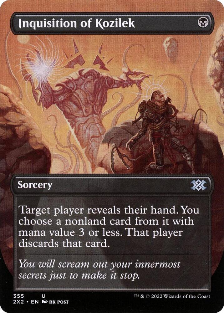 Inquisition of Kozilek Borderless 355/331 (Double Masters 2022)  - Foil | Good Games Morley