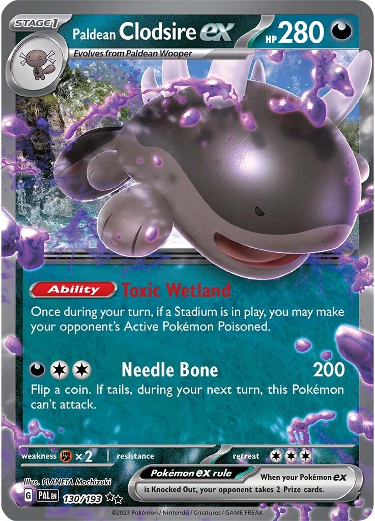 Paldean Clodsire ex (130/193) [Scarlet & Violet: Paldea Evolved] | Good Games Morley