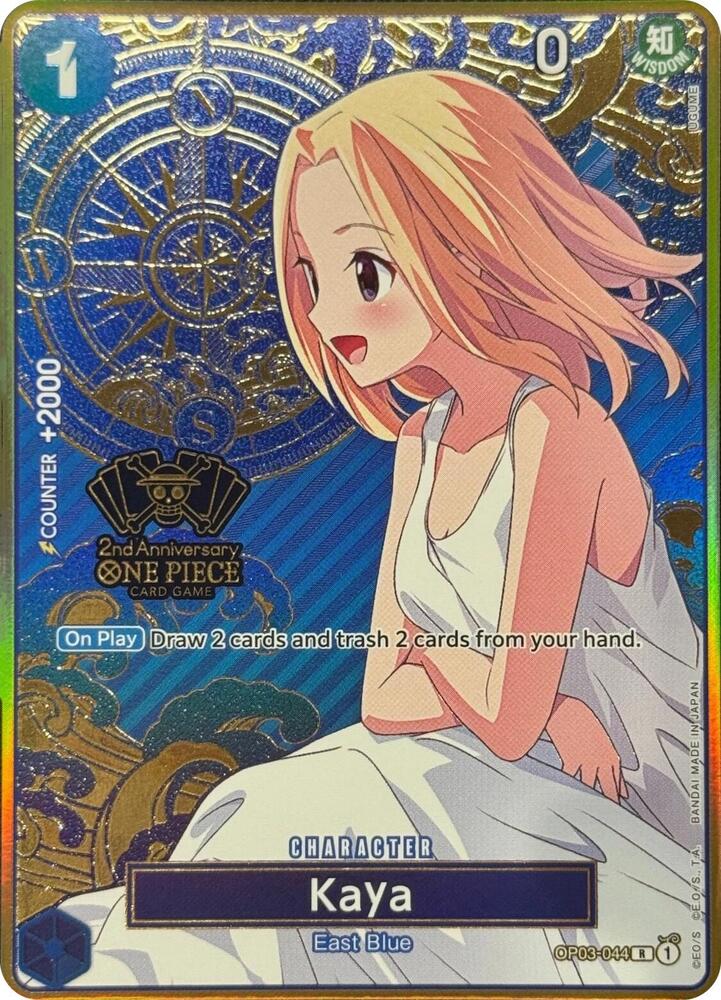 Kaya (One Piece Japanese Version 2nd Anniversary Set) OP03-044 (One Piece Promotion Cards)  - Foil | Good Games Morley