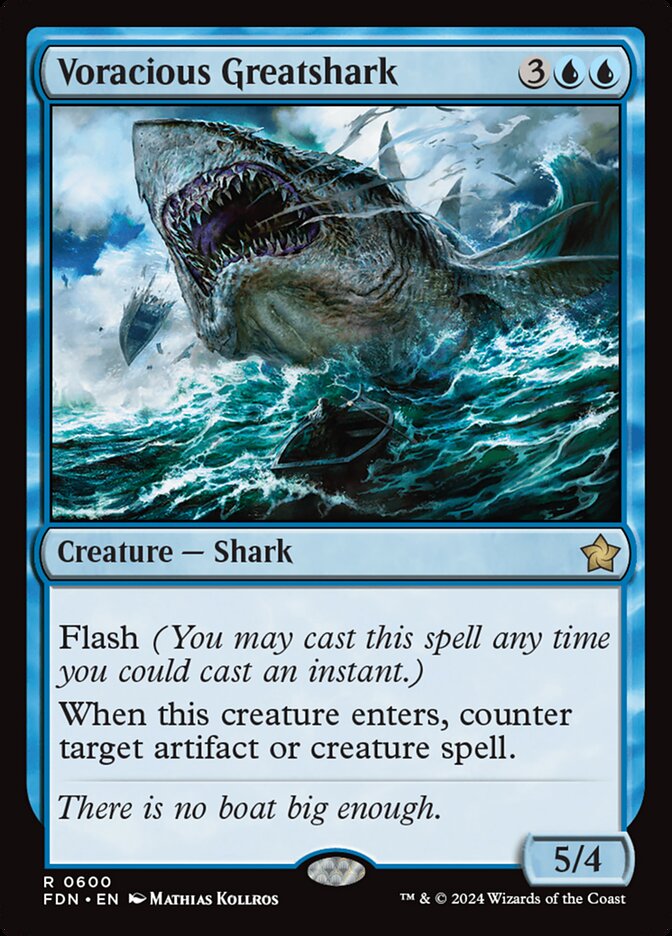Voracious Greatshark 600/291 (Foundations)  | Good Games Morley