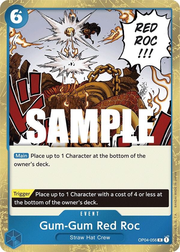 Gum-Gum Red Roc OP04-056 (Kingdoms of Intrigue)  - Foil | Good Games Morley