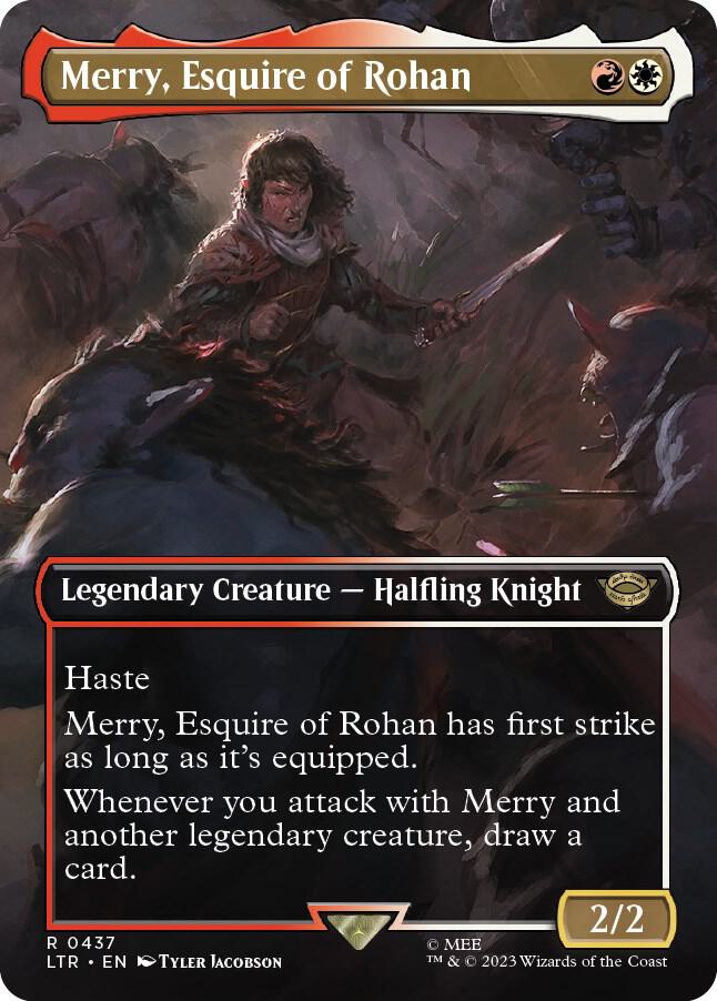 Merry, Esquire of Rohan 437/281 (Universes Beyond: The Lord of the Rings: Tales of Middle-earth)  - Borderless | Good Games Morley