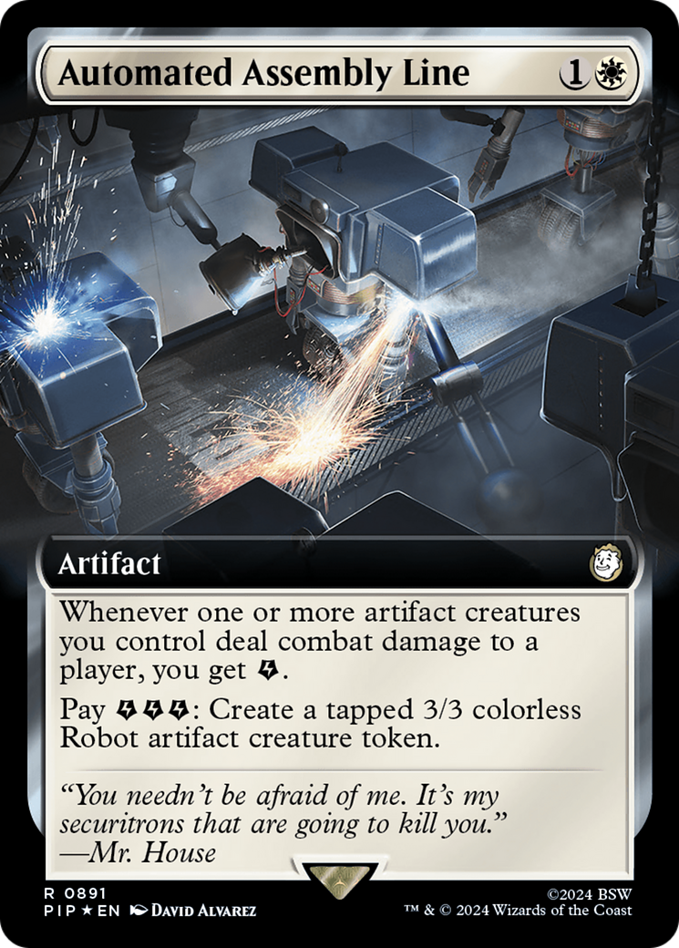 Automated Assembly Line (Extended Art) (Surge Foil) [Fallout] | Good Games Morley