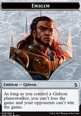 Gideon of the Trials Emblem // Zombie Double-Sided Token [Amonkhet Tokens] | Good Games Morley
