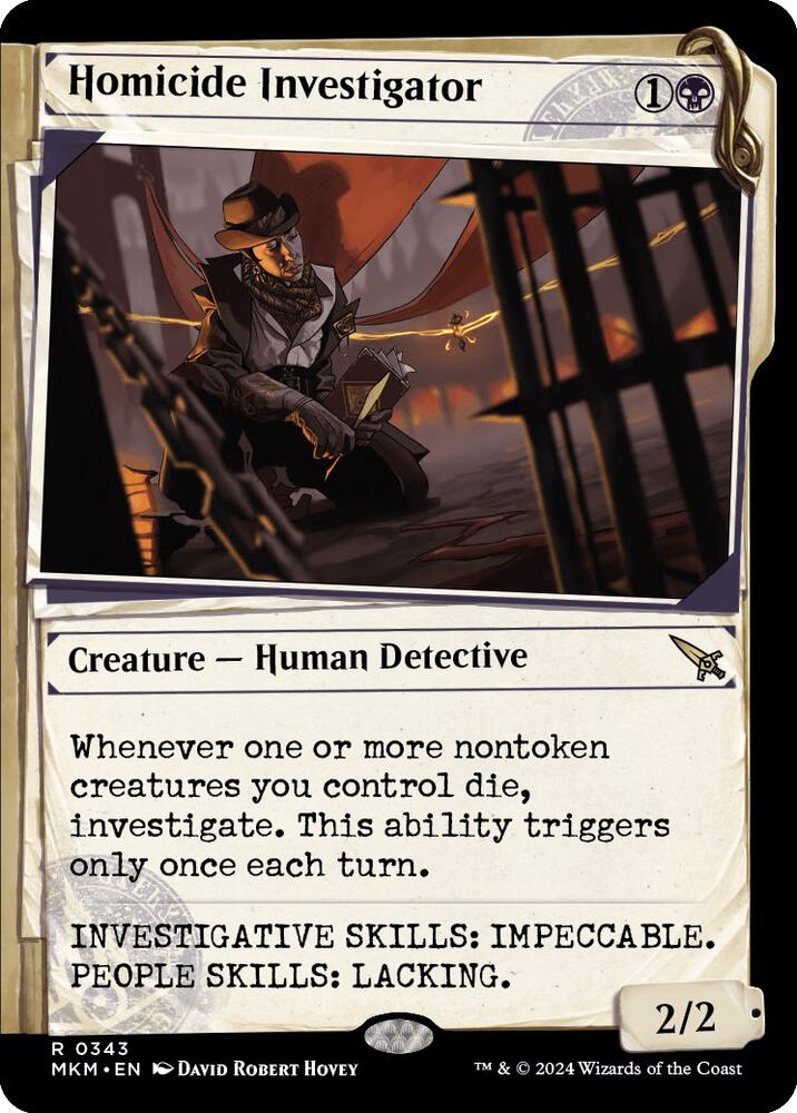 Homicide Investigator 343/286 (Murders at Karlov Manor)  - Showcase Foil | Good Games Morley