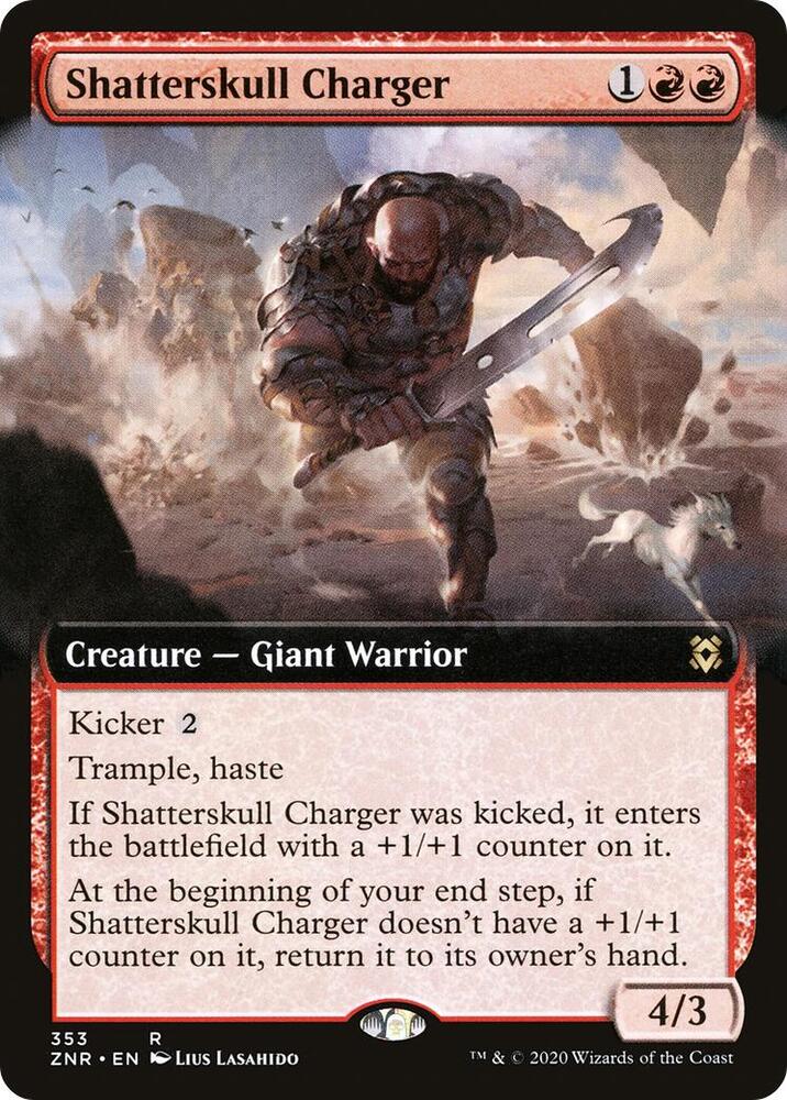 Shatterskull Charger 353 (Zendikar Rising)  - Extended Art Foil | Good Games Morley