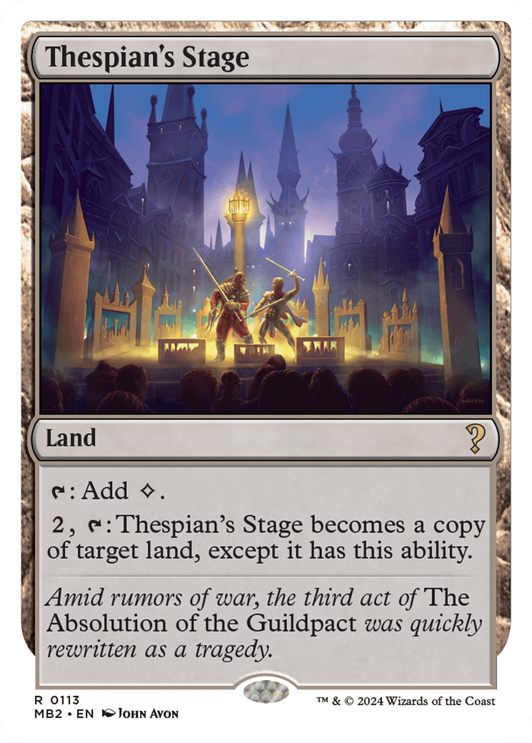 Thespian's Stage (White Border) [Mystery Booster 2] | Good Games Morley