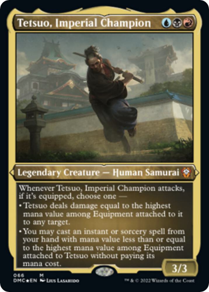 Tetsuo Imperial Champion Foil Etched 66 (Commander: Dominaria United)  - Foil | Good Games Morley