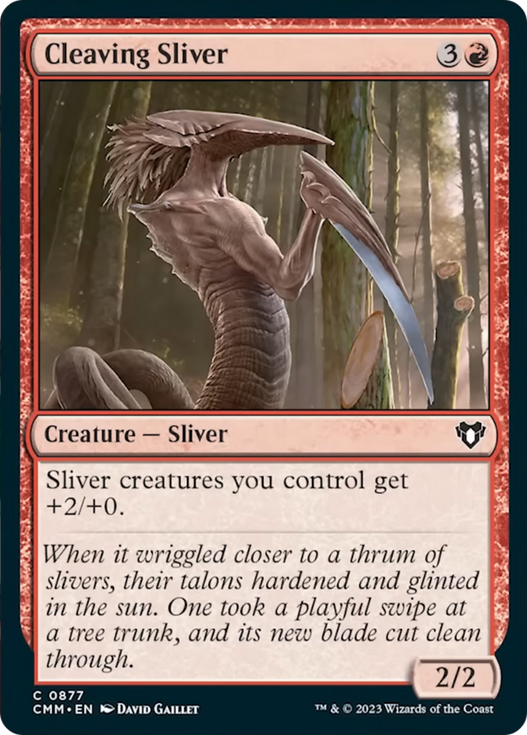 Cleaving Sliver [Commander Masters] | Good Games Morley