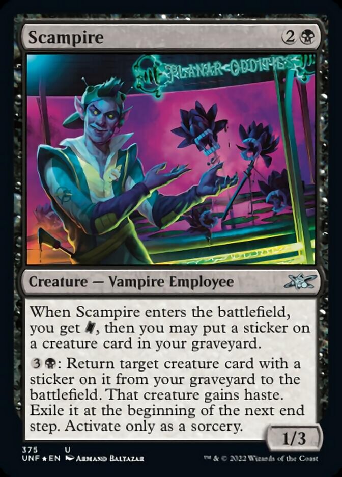 Scampire (Galaxy Foil) [Unfinity] | Good Games Morley