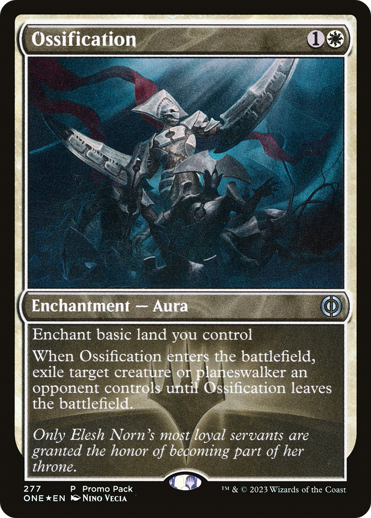 Ossification (Promo Pack) [Phyrexia: All Will Be One Promos] | Good Games Morley