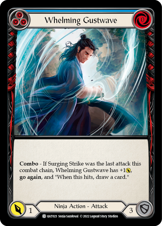Whelming Gustwave (Blue) [KAT023] (Outsiders Katsu Blitz Deck) | Good Games Morley