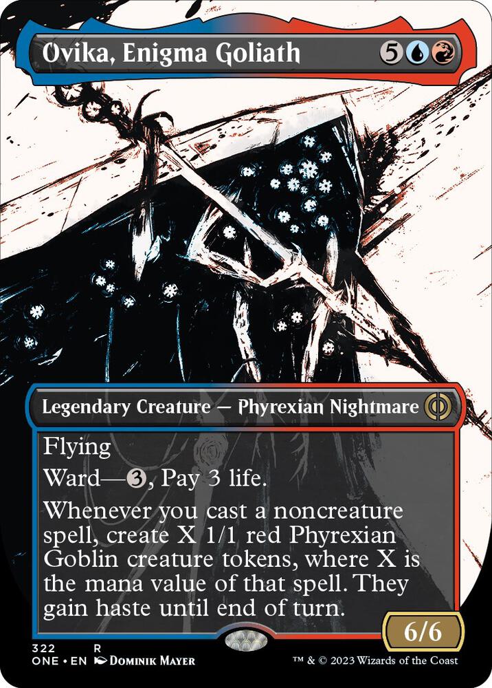 Ovika, Enigma Goliath 322 (Phyrexia: All Will Be One)  - Borderless | Good Games Morley