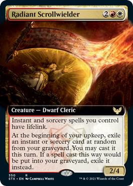 Radiant Scrollwielder Extended Art 350/275 (Strixhaven: School of Mages)  - Foil | Good Games Morley