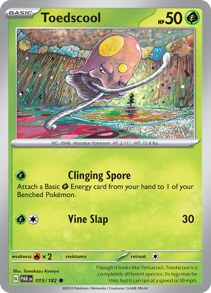 Toedscool (015/182) [Scarlet & Violet: Paradox Rift] | Good Games Morley