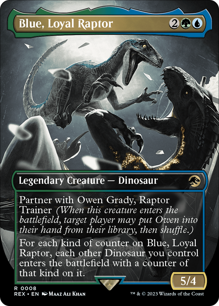 Blue, Loyal Raptor (Borderless) [Jurassic World Collection] | Good Games Morley