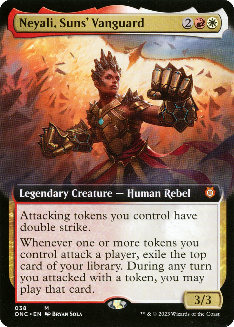 Neyali, Suns' Vanguard (Extended Art) [Phyrexia: All Will Be One Commander] | Good Games Morley