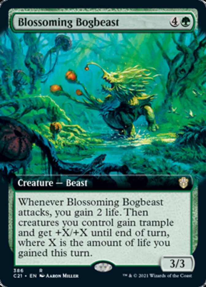 Blossoming Bogbeast (Extended Art) [Commander 2021] | Good Games Morley