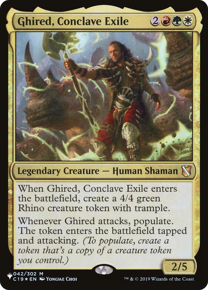 Ghired Conclave Exile C19-42/5075 (The List Reprints)  | Good Games Morley