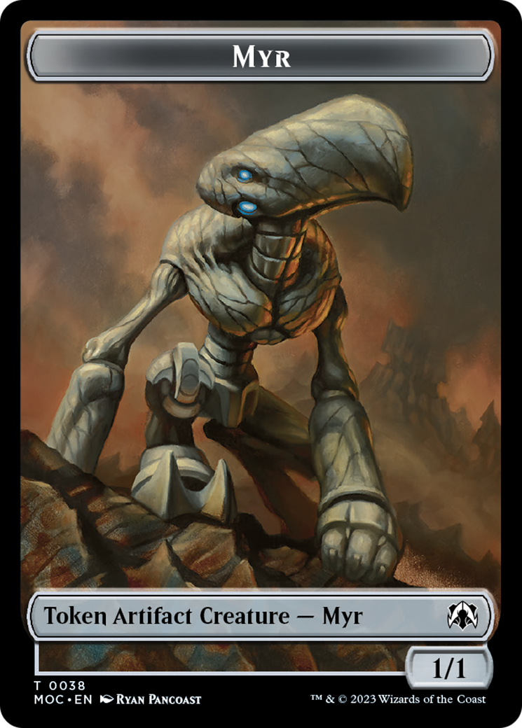 Phyrexian Germ // Myr Double-Sided Token [March of the Machine Commander Tokens] | Good Games Morley