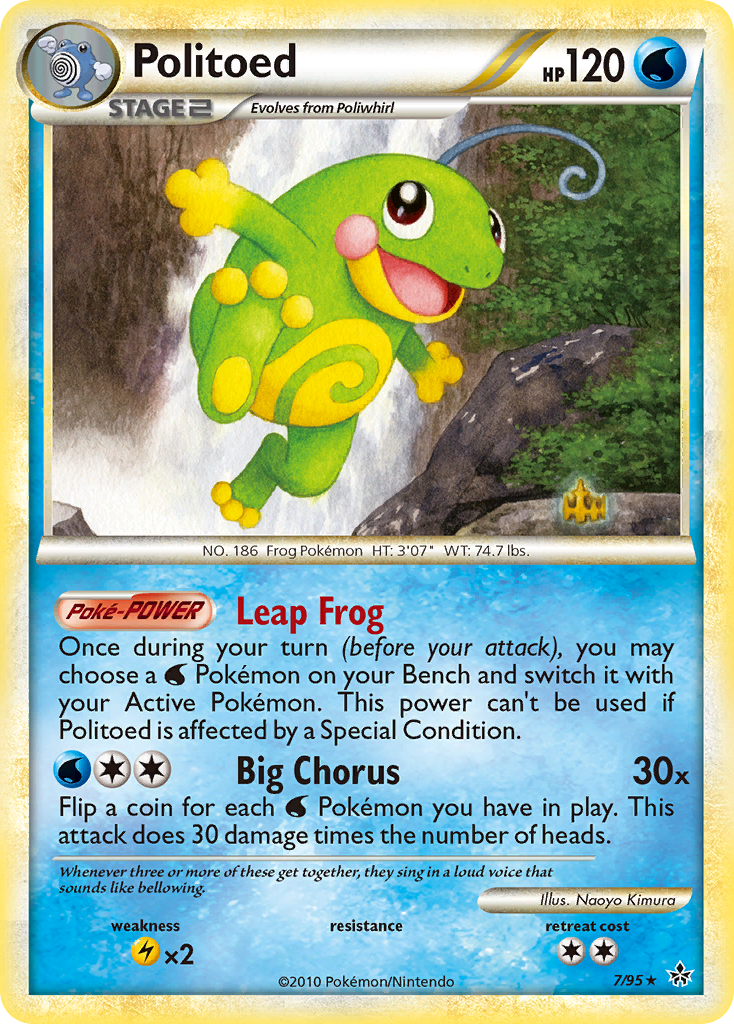 Politoed (7/95) [HeartGold & SoulSilver: Unleashed] | Good Games Morley