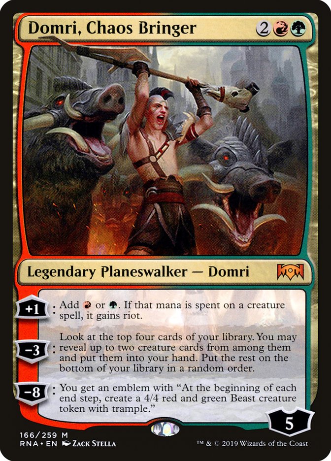 Domri, Chaos Bringer 166/259 (Ravnica Allegiance)  | Good Games Morley